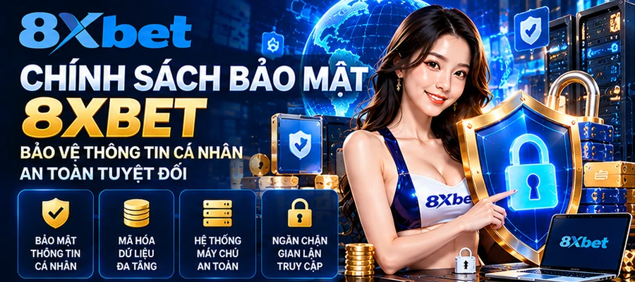 Chính sách bảo mật tại website 8XBET giúp bảo vệ quyền lợi người chơi và tính minh bạch của nhà cái
