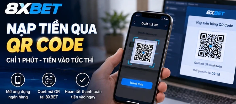 Nạp tiền qua qrcode rất dễ thao tác và cập nhật số dư tài khoản nhanh